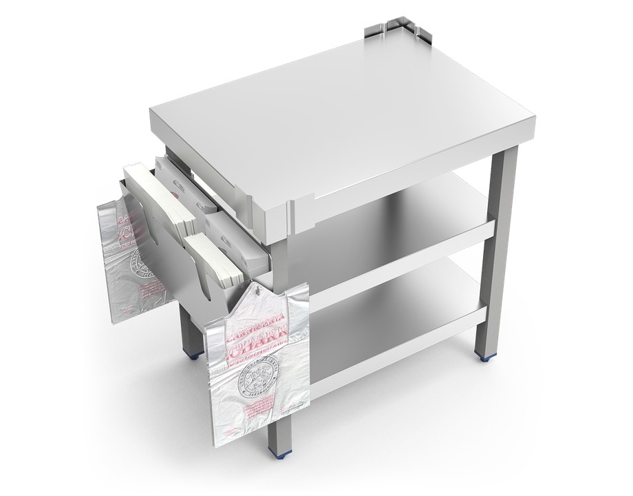 Dispensador inox de bolsas para envasado de alimentos Fricosmos — vista 2