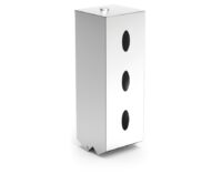 Dispensador inox para tres rollos de papel higiénico Fricosmos