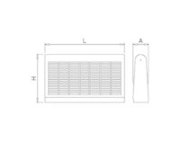 Plano técnico con cotas de instalación — Exterminador de insectos con placa adhesiva UL-80, 80 m² Fricosmos
