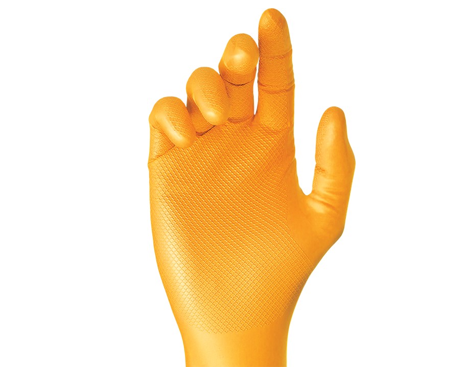 Guante de nitrilo escamado talla L Fricosmos (caja de 50 uds)