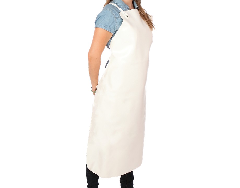 Delantal de escay para carniceros 1100x700 mm blanco Fricosmos
