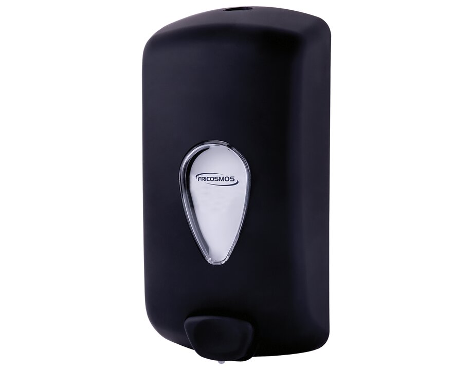Dosificador de jabón negro mate 1 litro Serie Black Fricosmos