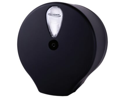 Dispensador de papel higiénico extracción central negro mate Serie Black Fricosmos