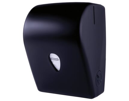 Dispensador de toallas con autocorte negro mate Serie Black Fricosmos