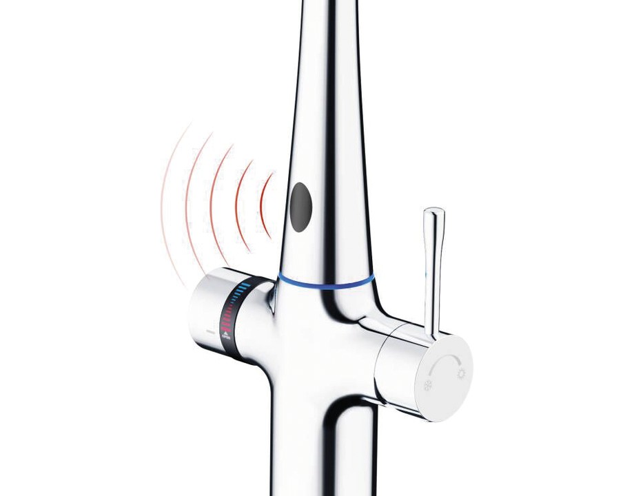 Grifo de cocina inteligente contactless con selector de temperatura Fricosmos