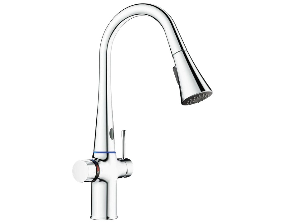 Grifo de cocina inteligente contactless con selector de temperatura Fricosmos