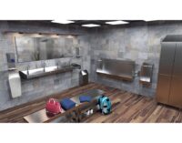 Lavamanos mural colectivo rodilla 1500x450x190 mm Fricosmos — vista 3