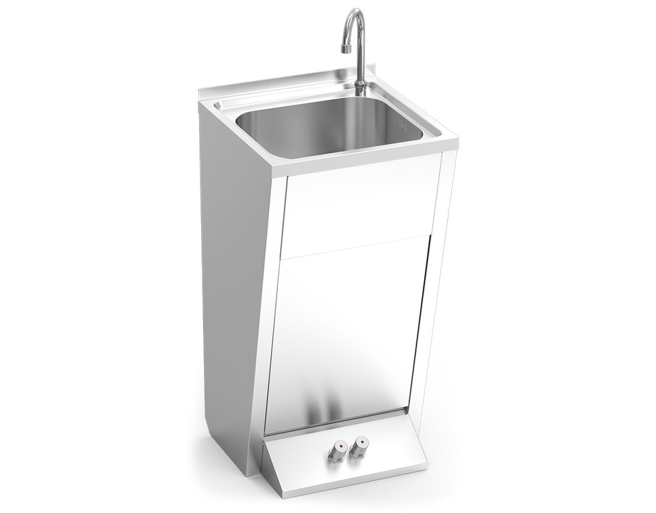 Lavamanos registrable con pedestal doble pulsador Fricosmos Lavamanos registrable con pedestal doble pulsador Fricosmos