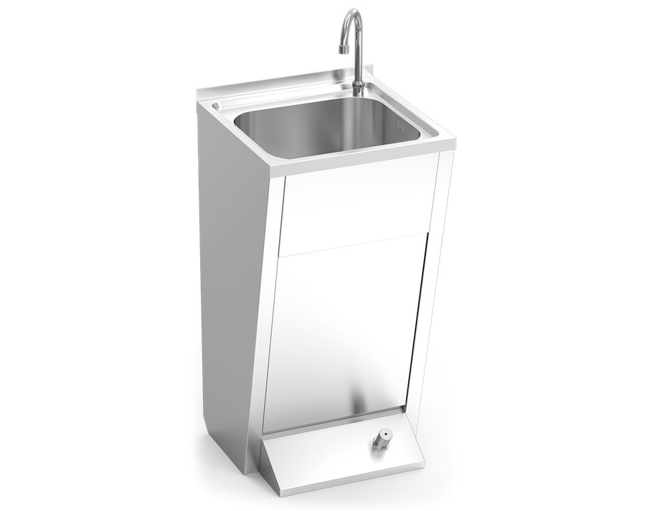 Lavamanos registrable con pedestal un pulsador Fricosmos Lavamanos registrable con pedestal un pulsador Fricosmos