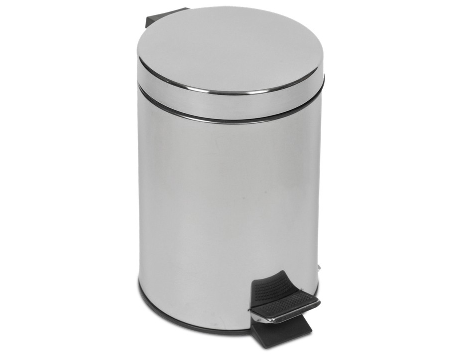 Papelera con tapa y pedal, 12 L Fricosmos