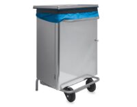 Papelera inox de apertura frontal, 70 L Fricosmos