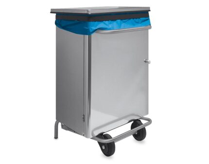 Papelera inox de apertura frontal, 70 L Fricosmos