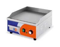 Vista general de plancha fry top eléctrica de sobremesa, referencia EG-360, de Clima Hostelería