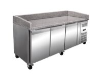 Vista general de mesa refrigerada para pizza de 2 o 3 puertas, referencia PZ3600TN, de Clima Hostelería