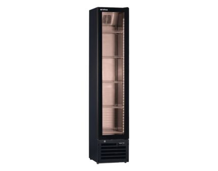 Expositor de carne vertical Infrico SC160ME de una puerta de doble cristal